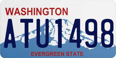WA license plate ATU1498