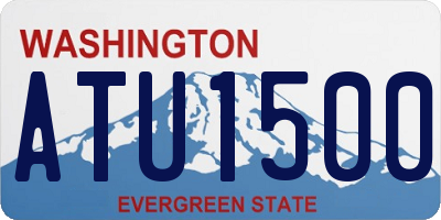 WA license plate ATU1500