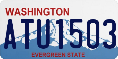 WA license plate ATU1503