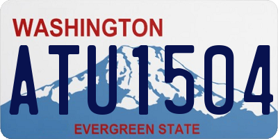 WA license plate ATU1504