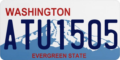 WA license plate ATU1505