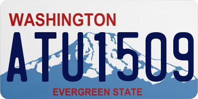 WA license plate ATU1509