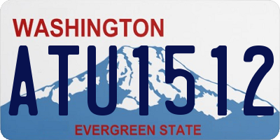 WA license plate ATU1512