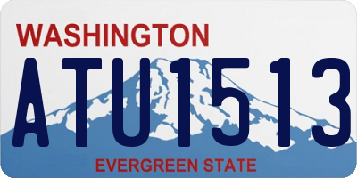WA license plate ATU1513