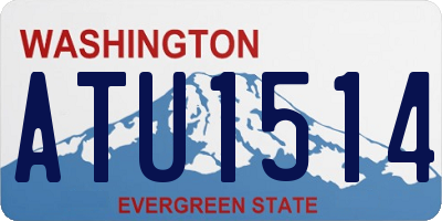 WA license plate ATU1514