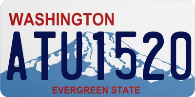 WA license plate ATU1520