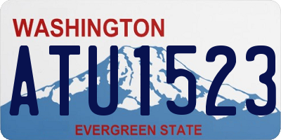WA license plate ATU1523