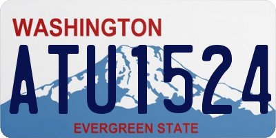 WA license plate ATU1524