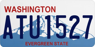 WA license plate ATU1527
