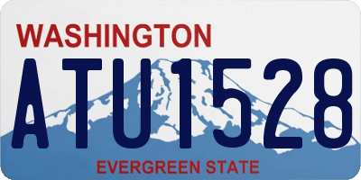 WA license plate ATU1528