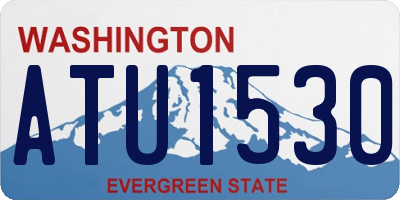 WA license plate ATU1530
