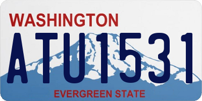 WA license plate ATU1531