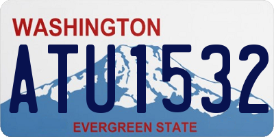 WA license plate ATU1532