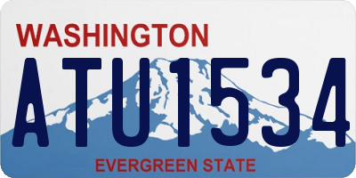 WA license plate ATU1534