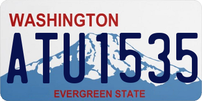 WA license plate ATU1535