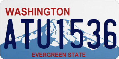 WA license plate ATU1536