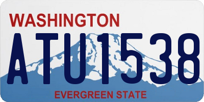 WA license plate ATU1538