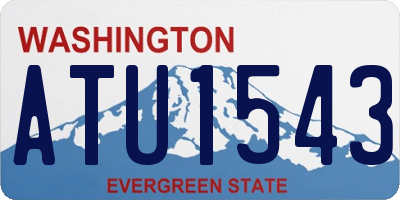 WA license plate ATU1543