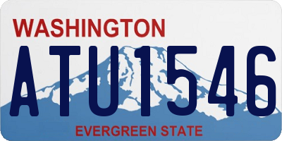 WA license plate ATU1546