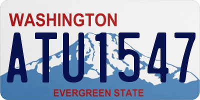 WA license plate ATU1547