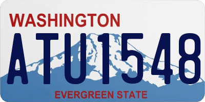 WA license plate ATU1548