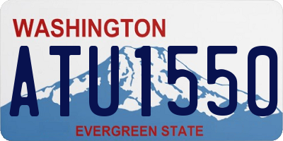 WA license plate ATU1550