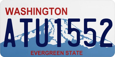 WA license plate ATU1552