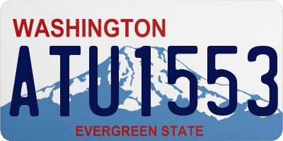 WA license plate ATU1553