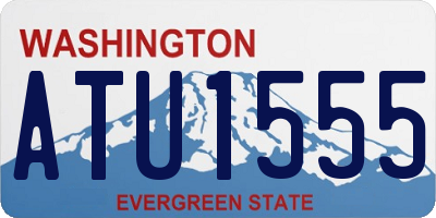 WA license plate ATU1555