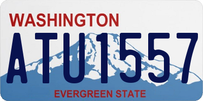 WA license plate ATU1557