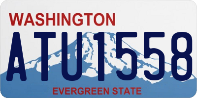 WA license plate ATU1558