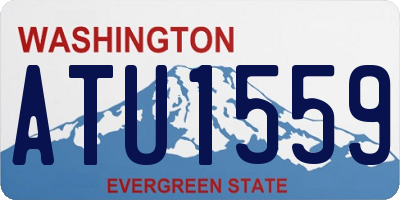 WA license plate ATU1559
