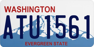 WA license plate ATU1561