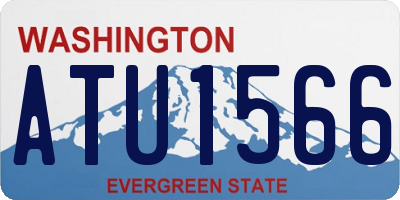 WA license plate ATU1566