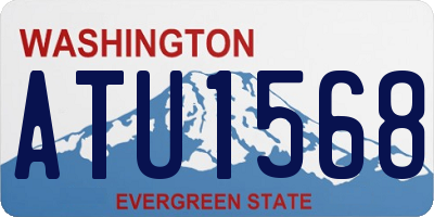 WA license plate ATU1568