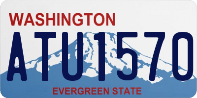 WA license plate ATU1570