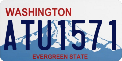 WA license plate ATU1571