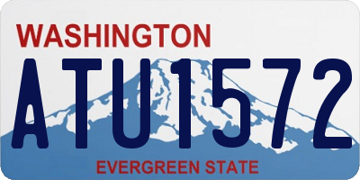 WA license plate ATU1572
