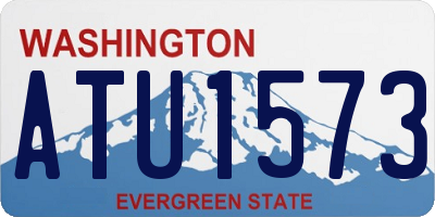WA license plate ATU1573