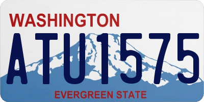 WA license plate ATU1575