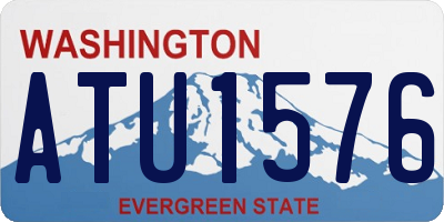 WA license plate ATU1576