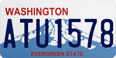 WA license plate ATU1578