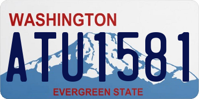 WA license plate ATU1581