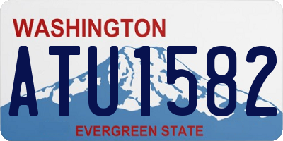 WA license plate ATU1582