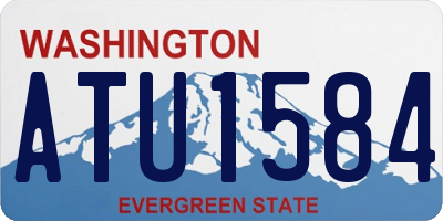 WA license plate ATU1584