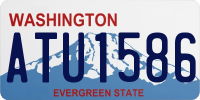 WA license plate ATU1586