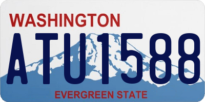 WA license plate ATU1588