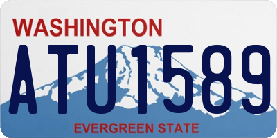 WA license plate ATU1589