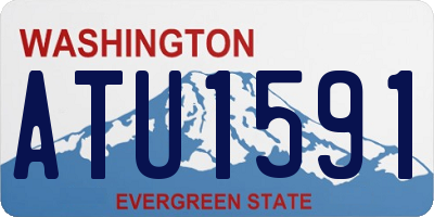 WA license plate ATU1591