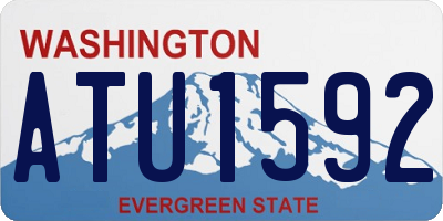 WA license plate ATU1592
